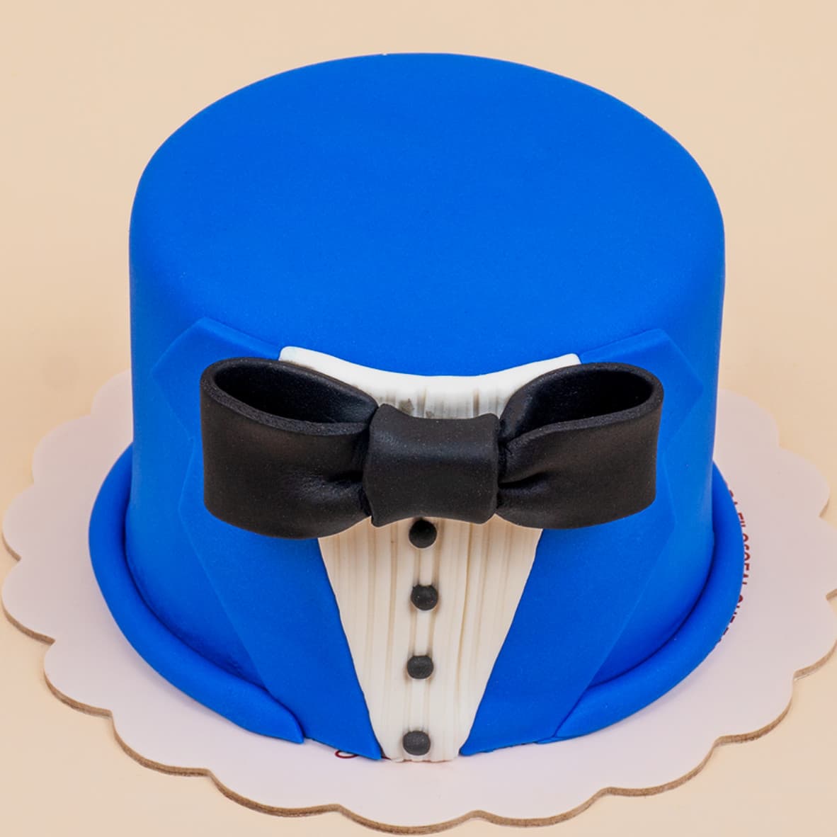 Torta smoking azulino