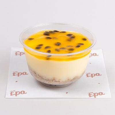 Mini cheesecakes de maracuyá