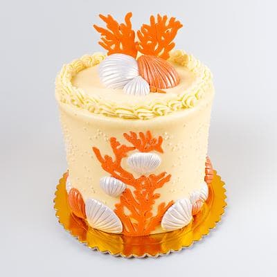 Torta Bodas de Coral - torta para 35 años de casados